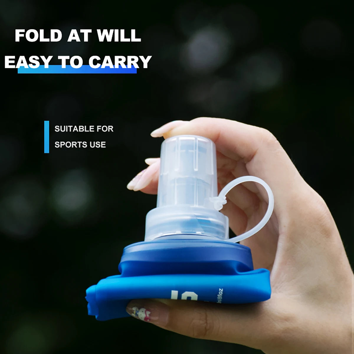 WRELS Folding Water Bottle – BPA-Free Soft Flask for Sports & Hiking