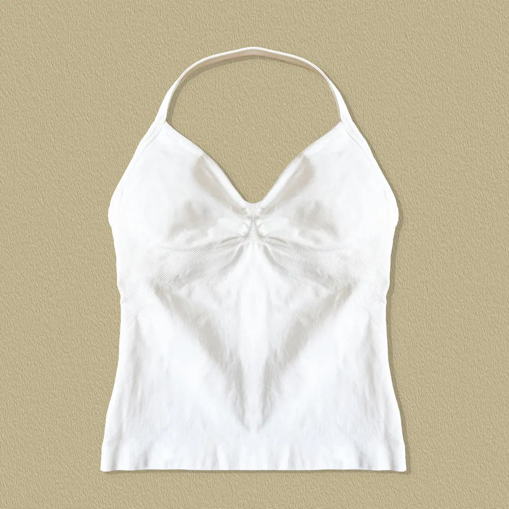 Impact Strappy Yoga Tank Top – Women’s Open Back Sports Vest for Gym & Running-M