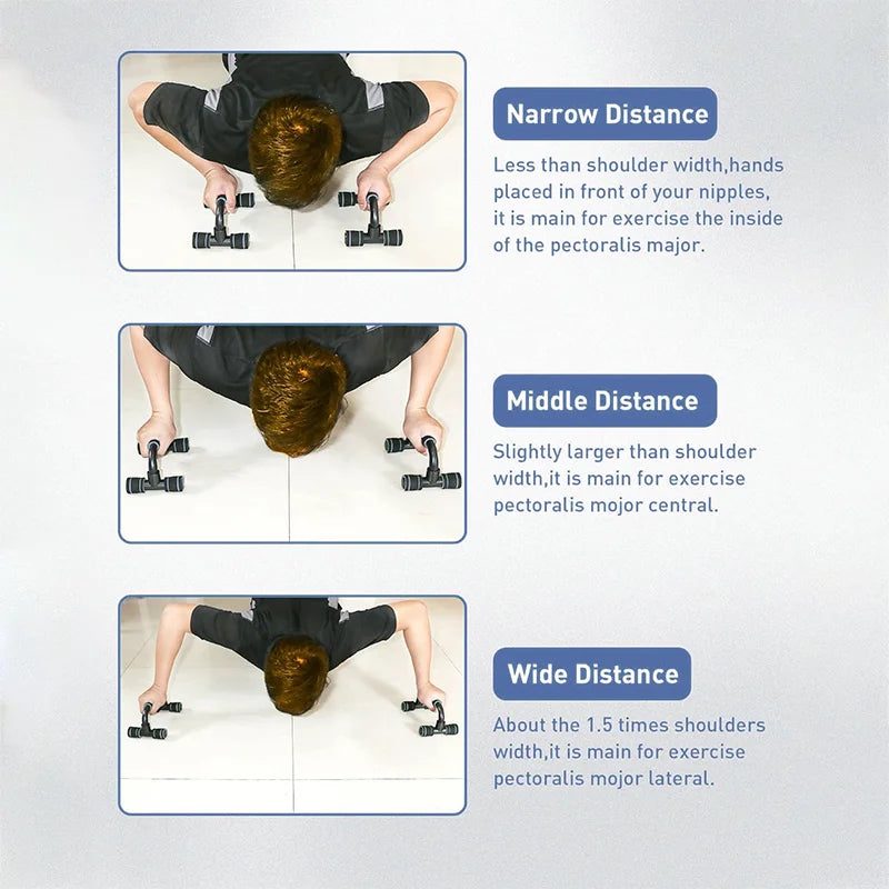 U-Shaped Push Up Bars – Non-Slip Home Gym Fitness Equipment