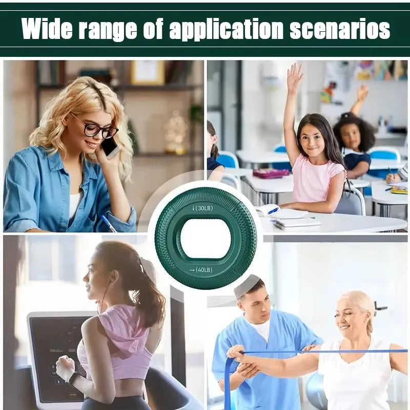 Silicone Finger Gripper Ring – Hand & Wrist Strengthener for Exercise & Rehab
