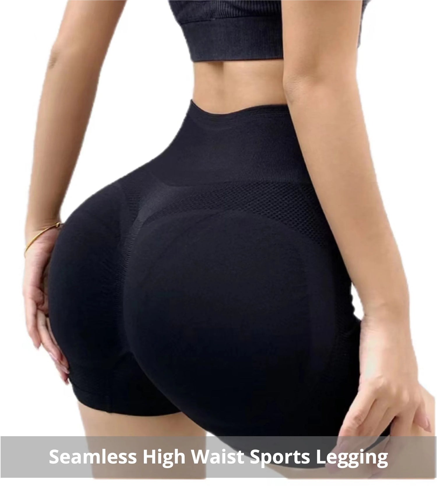 High Waist Yoga Shorts – Seamless Lift & Shape Fit