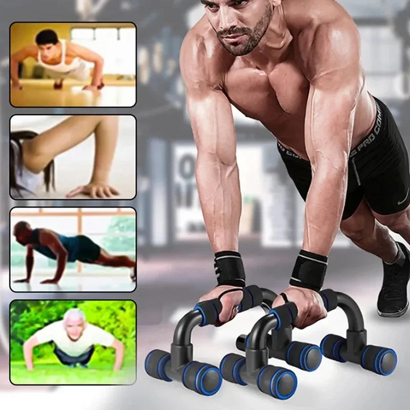U-Shaped Push Up Bars – Non-Slip Home Gym Fitness Equipment