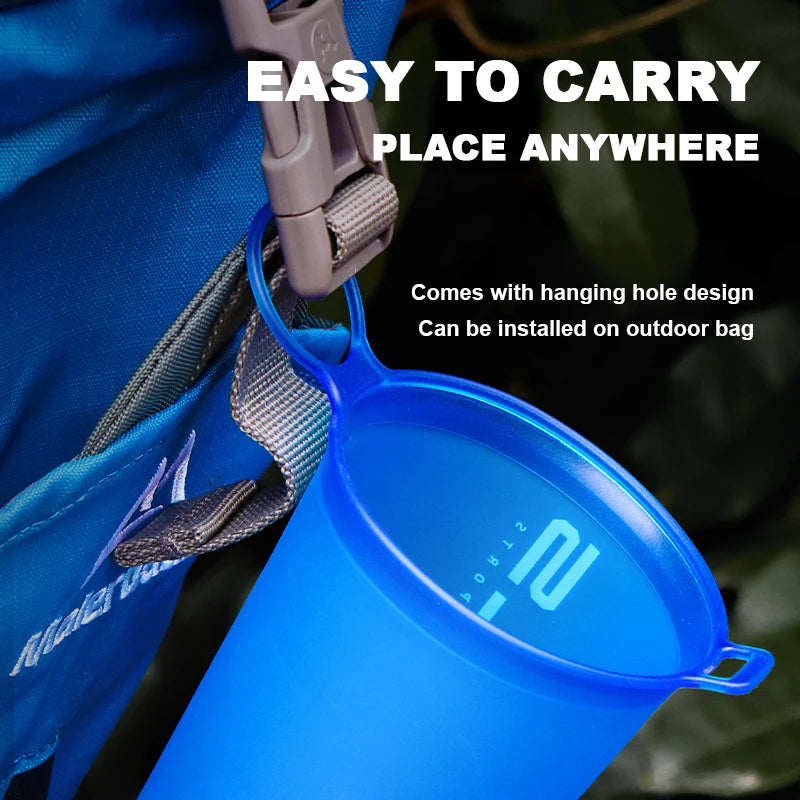 WRELS Folding Water Bottle – BPA-Free Soft Flask for Sports & Hiking