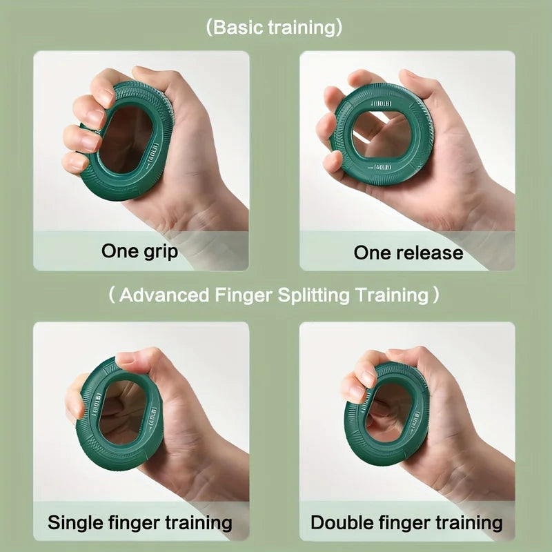 Silicone Finger Gripper Ring – Hand & Wrist Strengthener for Exercise & Rehab