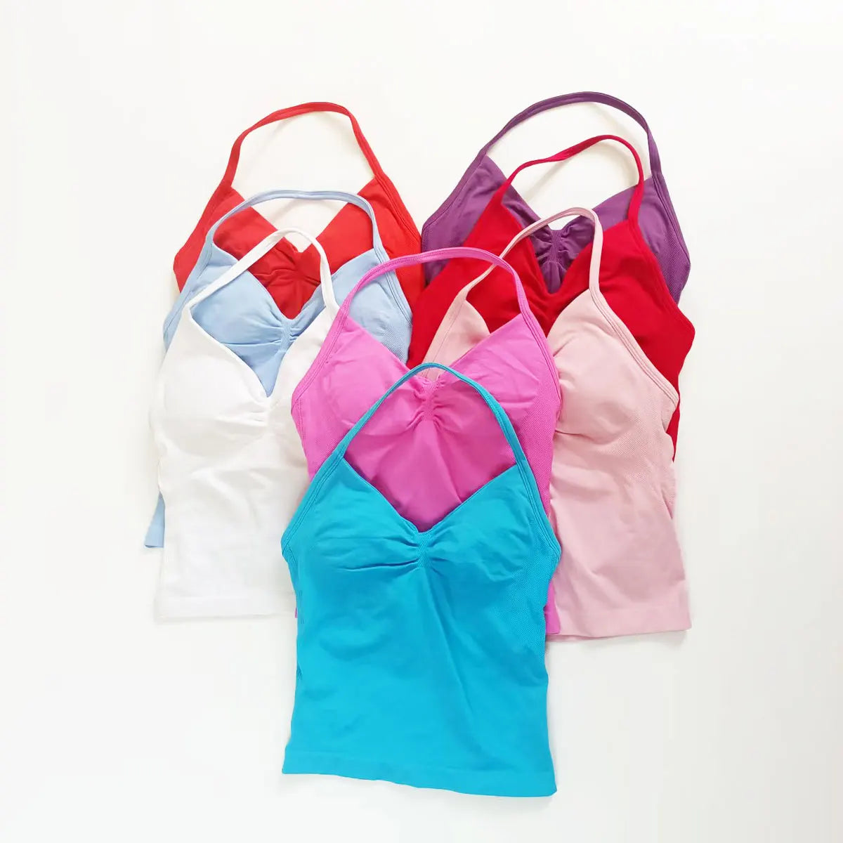 Impact Strappy Yoga Tank Top – Women’s Open Back Sports Vest for Gym & Running-L